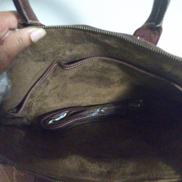 New Rustic Leather Messenger Bag - Picture 5 of 6